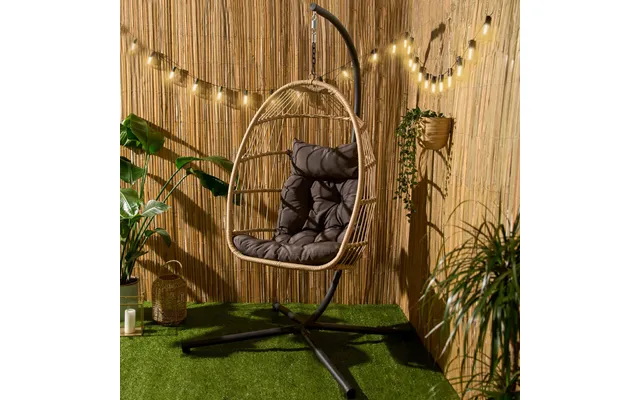 Ohs Foldable Hanging Egg Chair - Natural