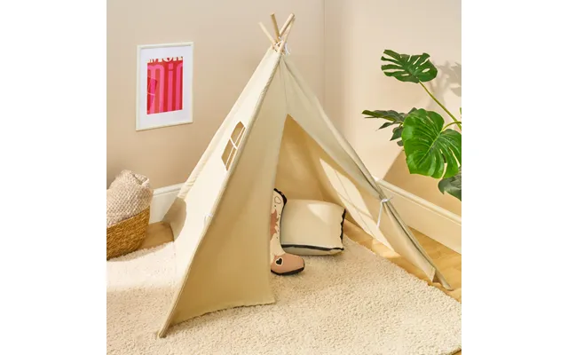 Ohs Foldable Kids Storage Teepee - Natural