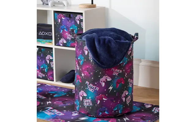 Ohs Gaming Print Storage Basket - Black