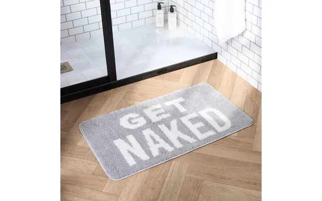 Ohs Get Naked Tufted Bath Mat - Grey