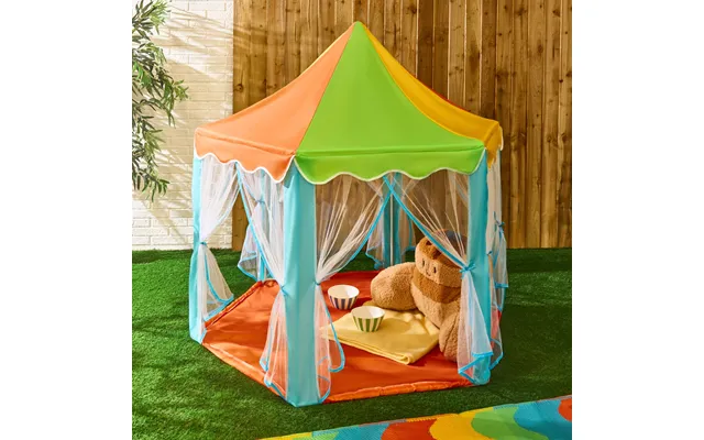 Ohs Kids Colour Block Outdoor Play Tent With Curtains - Multi product image
