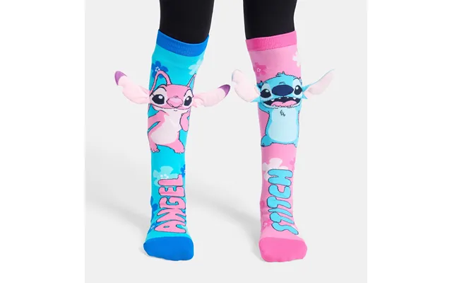 Ohs Kids Novelty Stitch Over The Knee Socks - Blue Pink product image