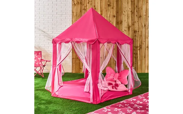 Ohs Kids Outdoor Play Tent With Curtains - Hot Pink product image