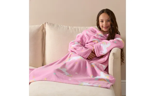 Ohs Kids Unicorn Printed Wearable Blanket - Pink product image