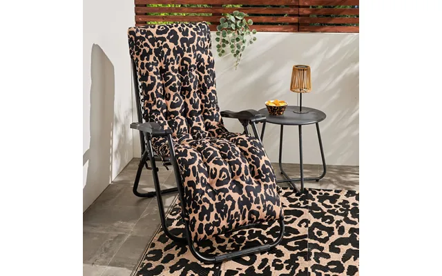 Ohs Leopard Print Gravity Chair Cushion - Natural product image