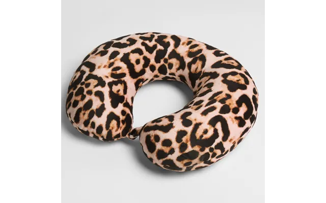 Ohs Leopard Print Travel Neck Pillow - Natural
