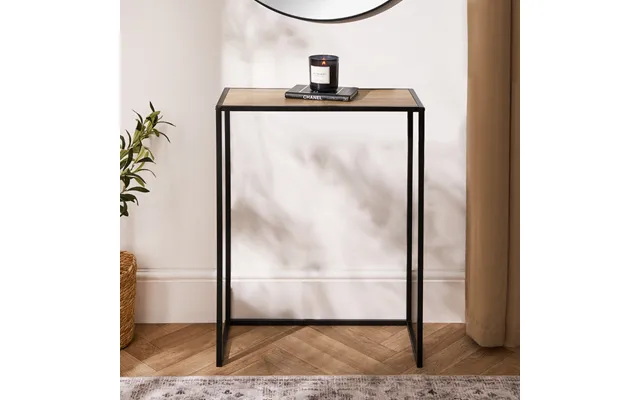 Ohs Manhattan Rectangle Console Table - Natural Wood