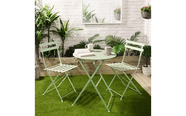Ohs Metal Bistro Set, 3 Piece - Sage Green product image