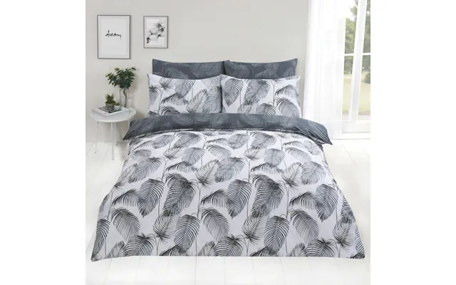Ohs Palm Spring Duvet Cover Set, Grey - King