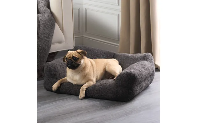 Ohs Plush Pet Bed Sofa, Charcoal - Medium product image