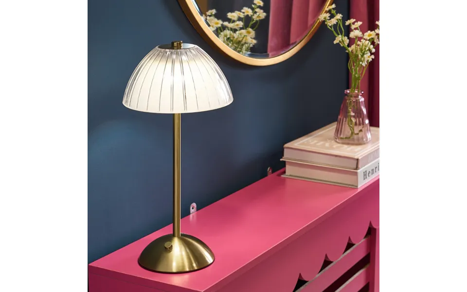 Ohs Rechargable Led Lamp - Clear Gold
