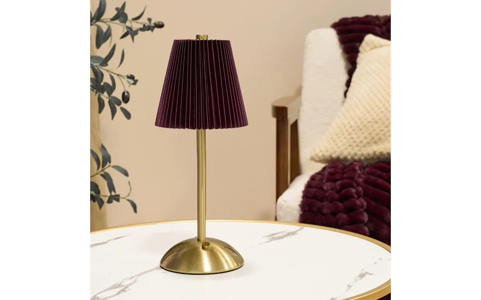 Ohs Rechargeable Table Lamp - Burgundy