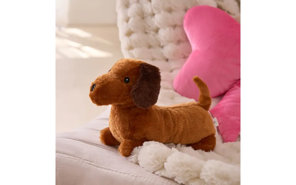 Ohs Sausage Dog Microwaveable Hottie - Brown