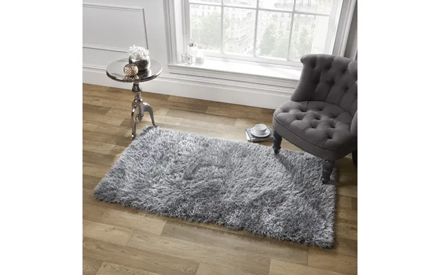 Ohs Shaggy Rug 5cm Pile - Silver 160x230cm