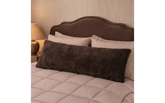 Ohs Teddy Bolster Pillow - Coffee