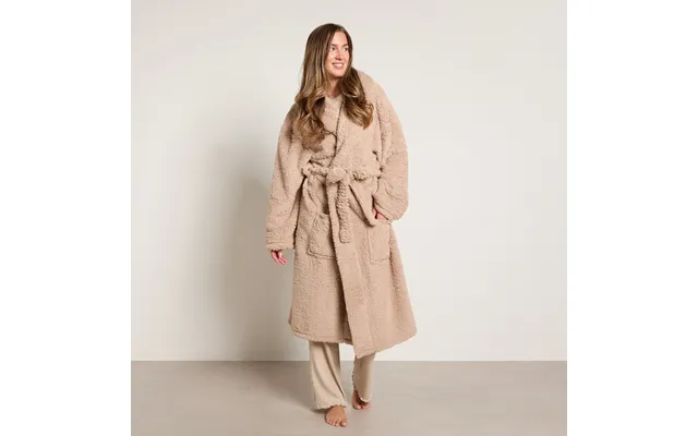 Ohs Teddy Dressing Gown - Natural