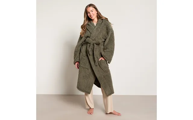 Ohs Teddy Dressing Gown - Woodland Green