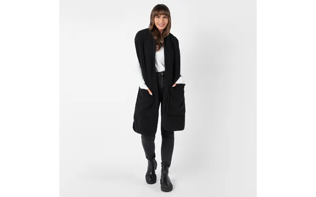 Ohs Teddy Fleece Pocket Scarf - Black product image