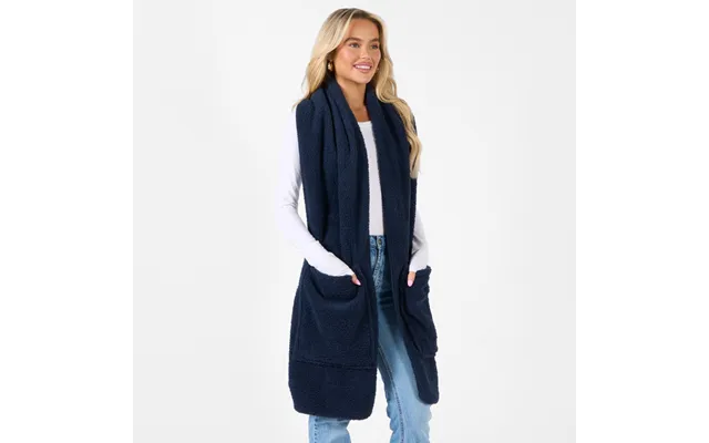 Ohs Teddy Fleece Pocket Scarf - Navy product image