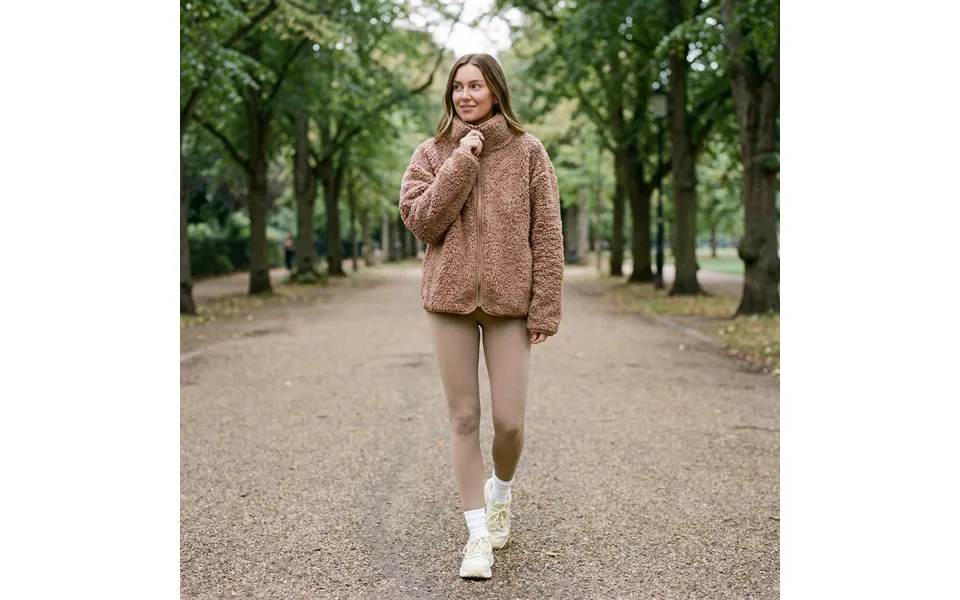 Ohs Teddy Full Zip Fleece, Mink - Large Extra Large
