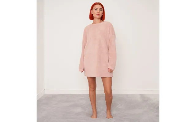 Ohs Teddy Long Sleeve Dress, Blush - Uk 14-16