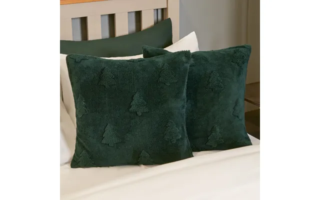 Ohs Tufted Winter Tree Cushion Covers, 45 X 45 - Green