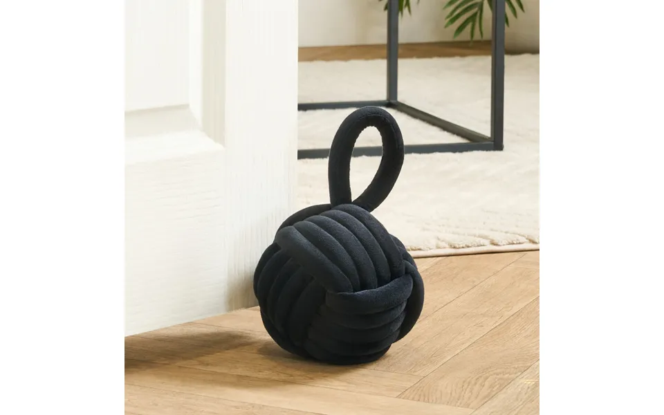 Ohs Velvet Rope Doorstop - Black