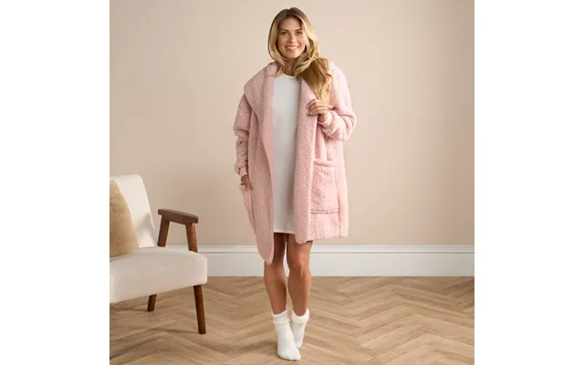 Ohs Waterfall Teddy Fleece Cardigan, L Xl - Blush product image