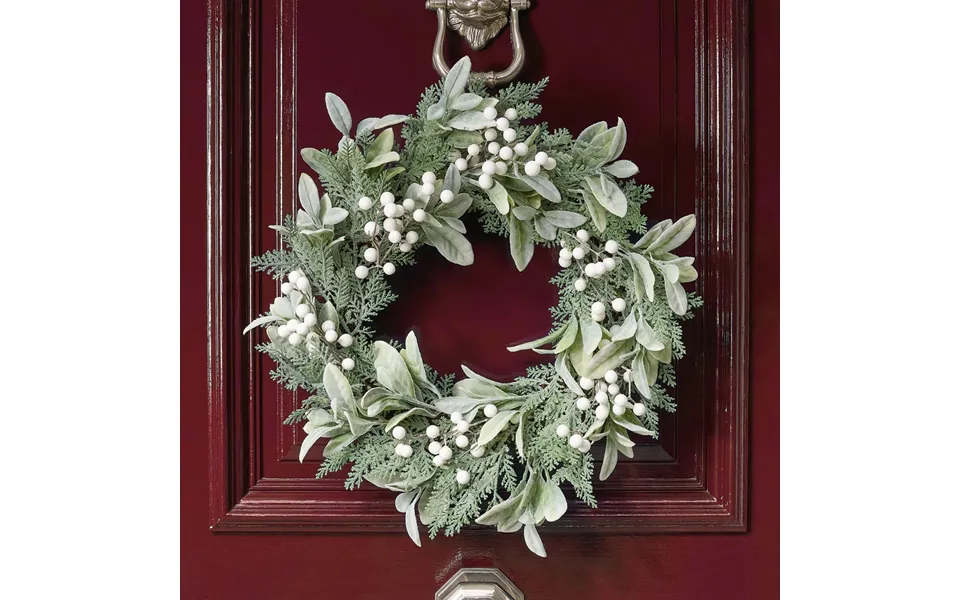 Ohs White Berry Wreath - White