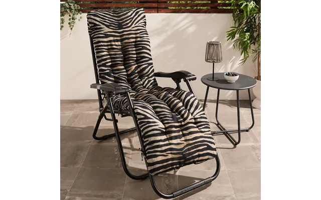 Ohs Zebra Print Gravity Chair Cushion - Monochrome product image