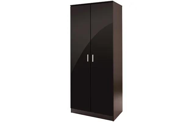 Ottawa 2 Door Wardrobe - Plain Black