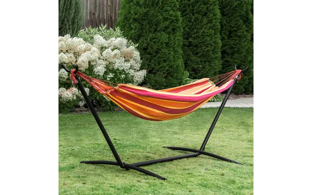 Outsunny Hammock With Stand, Red - 294 X 117 Cm
