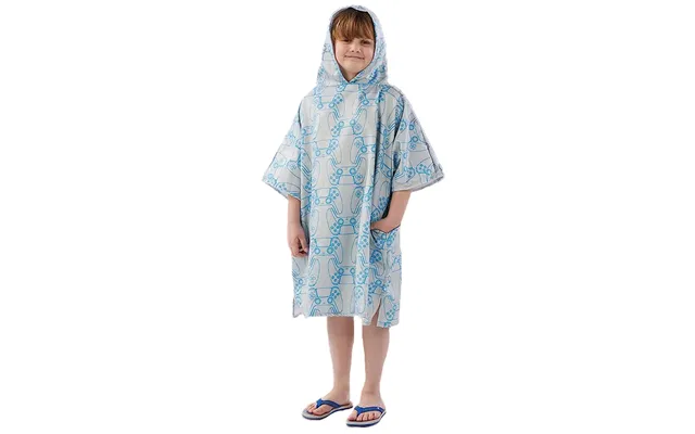 Playstation Drymee Classic Hooded Towel Poncho, Grey - Large product image