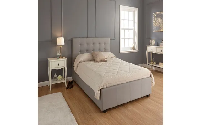 Utah Ottoman Storage Bed, 5ft King - Sundance Grey