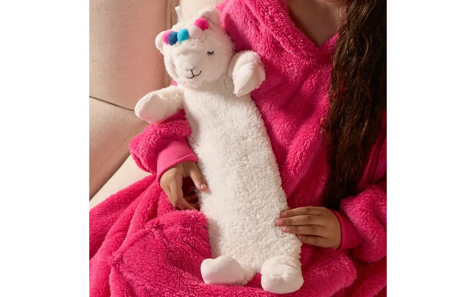 Warmies Llama Long Hot Water Bottle - Cream