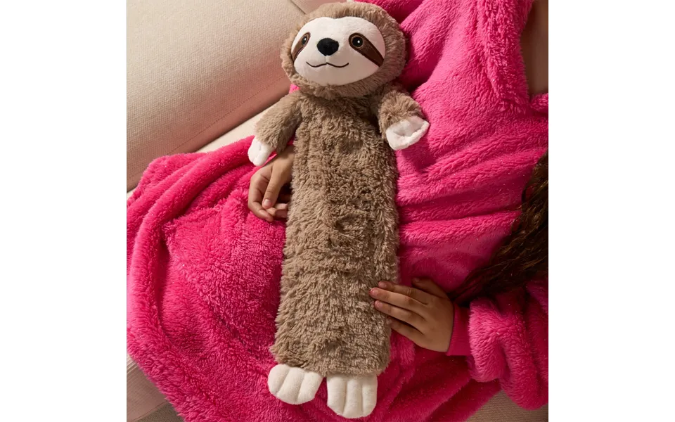 Warmies Sloth Long Hot Water Bottle - Brown