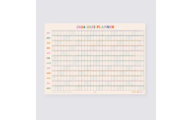 2024-2025 This Is The Year Academic Wall Planner