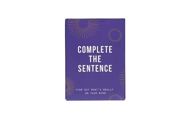 Complete The Sentence