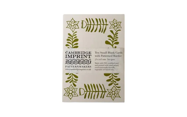 Patterned Placecards - Set Of 10 Bawden Green