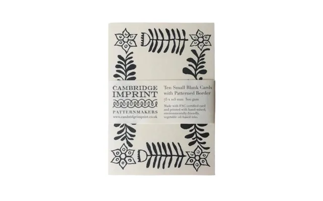 Patterned Placecards - Set Of 10 Blue-black