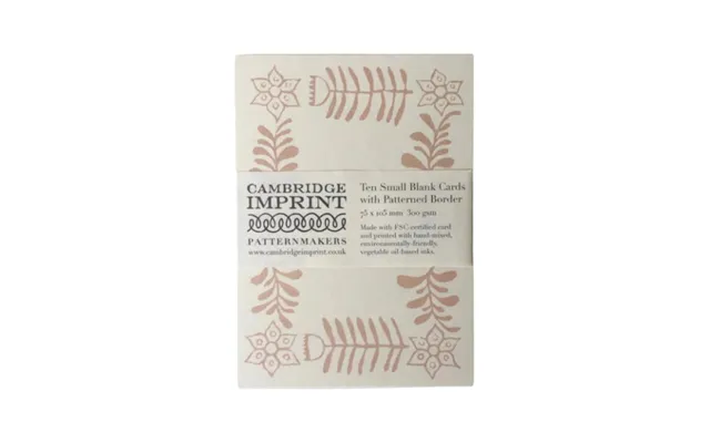 Patterned Placecards - Set Of 10 Plaster Pink