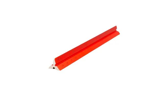 Triangular Scale Ruler - Red