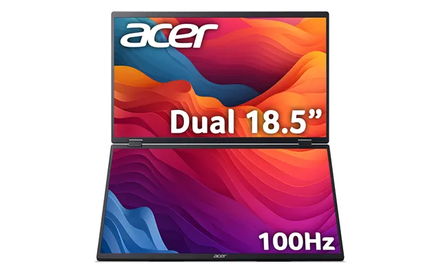 Acer Pd3 Pd193qe Foldable Portable Monitor - Dual 18.5 Screens