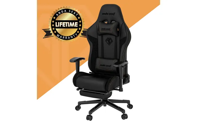 Anda Seat Jungle 2 Pc Gaming Chair Upholstered Padded Seat Black