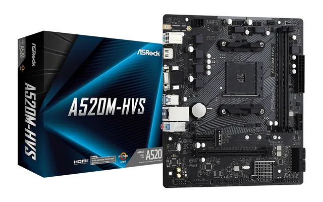 Asrock A520m-hvs Amd A520 Socket Am4 Micro Atx