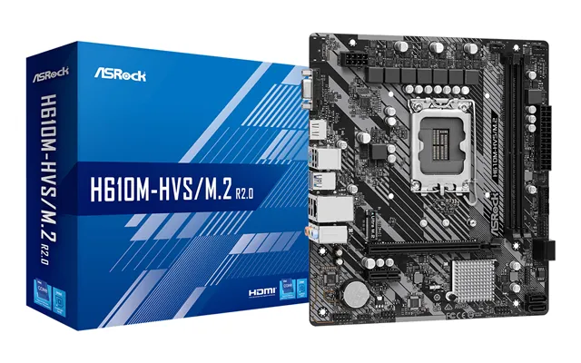 Asrock H610m-hvs M.2 R2.0 Intel H610 Lga 1700 Micro Atx
