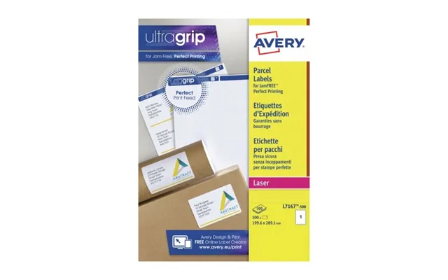 Avery L7167-500 Self-adhesive Label Rectangle Permanent White 500 Pc S