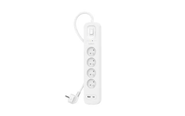 Belkin Srb001ca2m Surge Protector White 4 Ac Outlet S 2 M