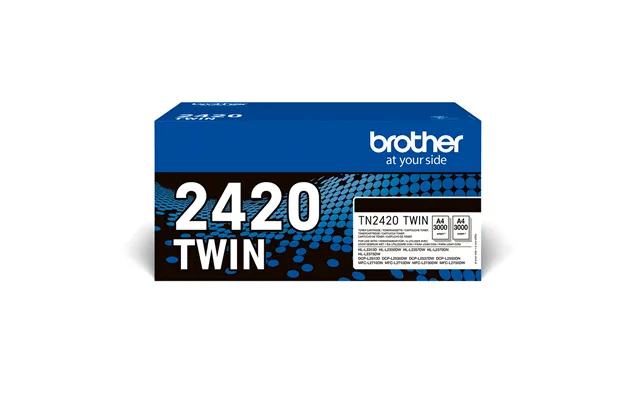 Brother Tn-2420twin Toner-kit Twin Pack. 2x3k Pages Iso Iec 19752 Pack