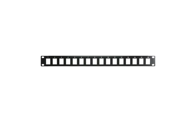 Cablenet 16 Port 1u Av Black Patch Panel